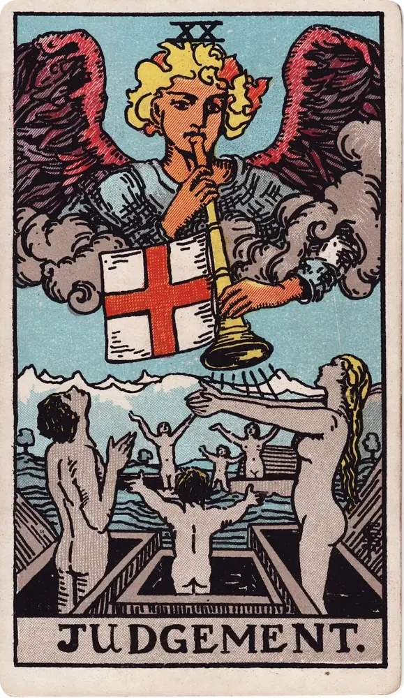 The cleaned Rider–Waite–Smith Judgement tarot card