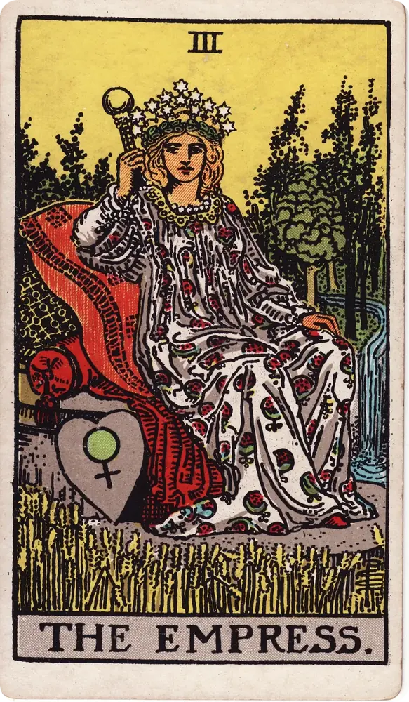 The cleaned Rider–Waite–Smith Empress tarot card